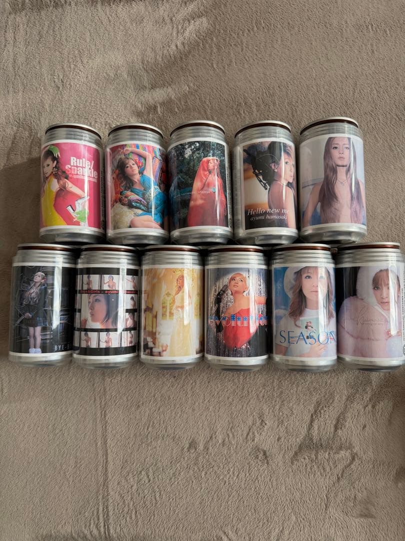 浜崎あゆみ　あゆ缶 ビジュアルデザイン缶 11個セット 浜崎あゆみ あゆ缶 ビジュアルデザイン缶 11個セット 浜崎あゆみ あゆ