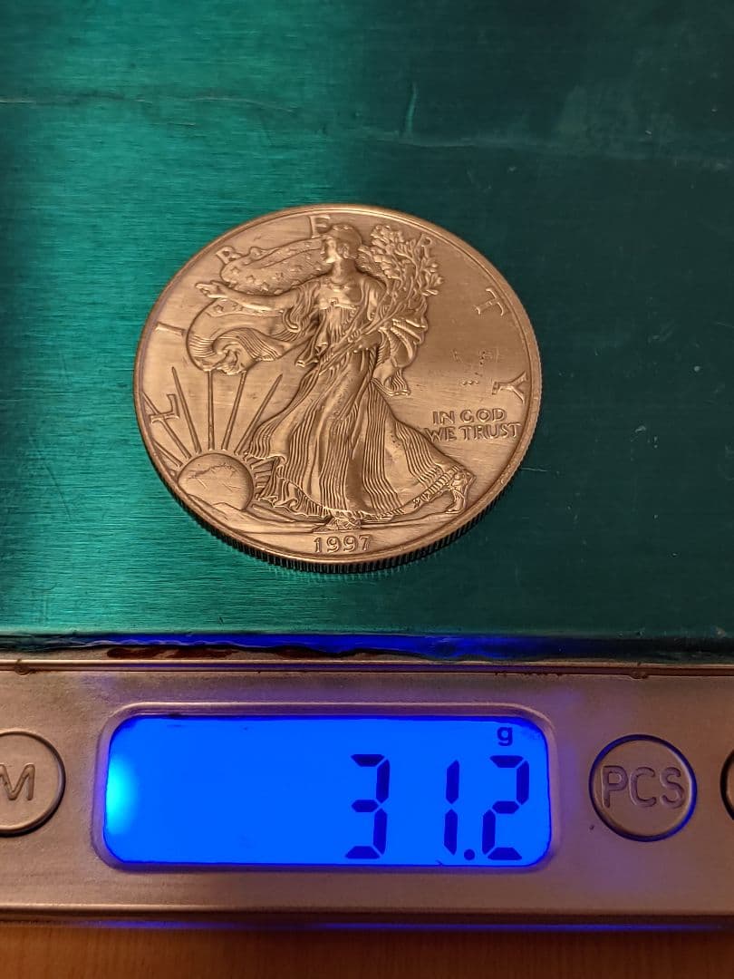 1997年 アメリカン・シルバーイーグル (ウォーキング・リバティ) 銀貨