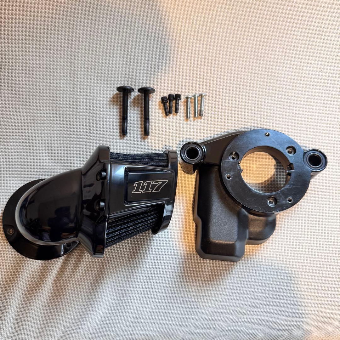 ハーレー　エアクリーナー 純正 FXLRST 117ci Ｍ８ソフテイル ハーレー純正□120周年記念 エアクリーナートリム ベンチレータ グロ