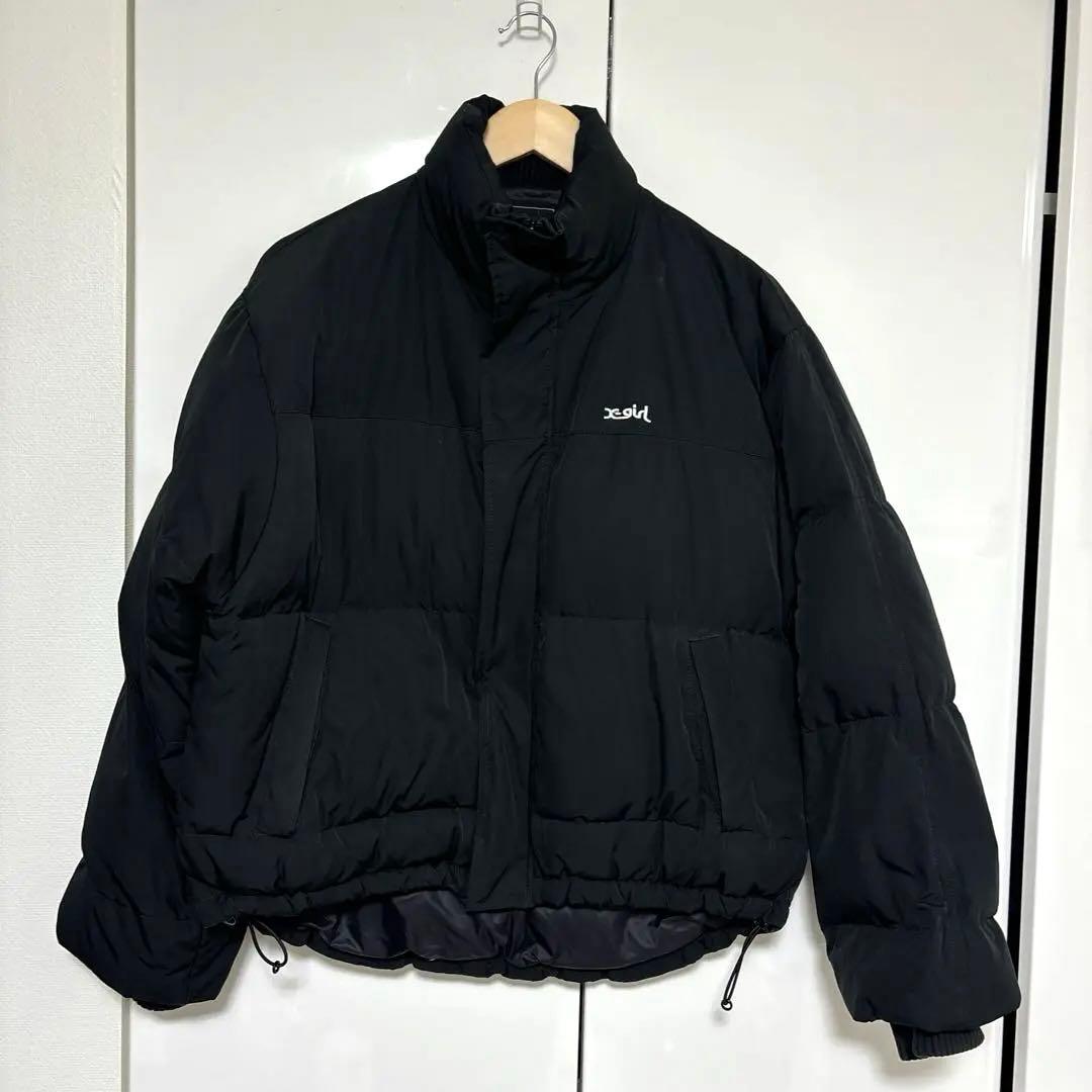 x-girl ダウンジャケット サイズ1 黒 - メルカリ