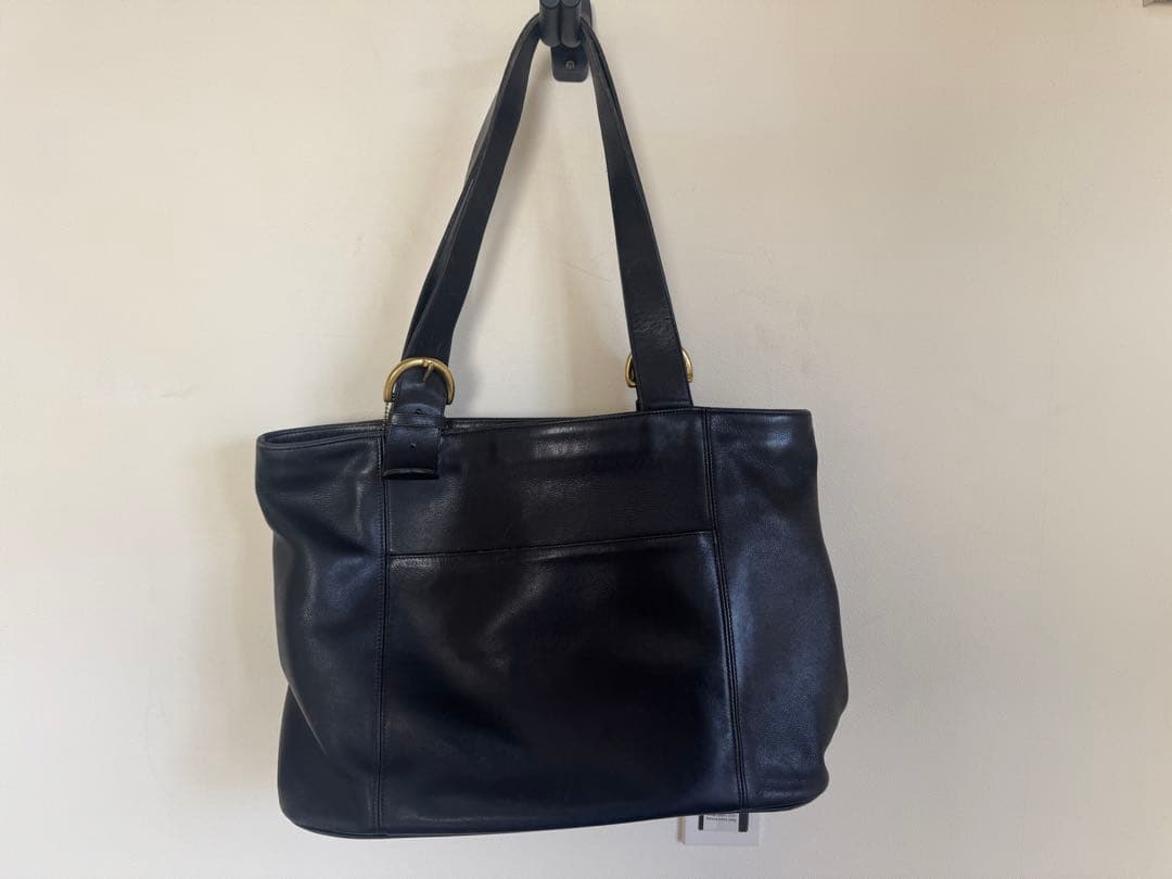 【OLD COACH】 レザー トートバッグ 古着 ビンテージ ブラック 本革