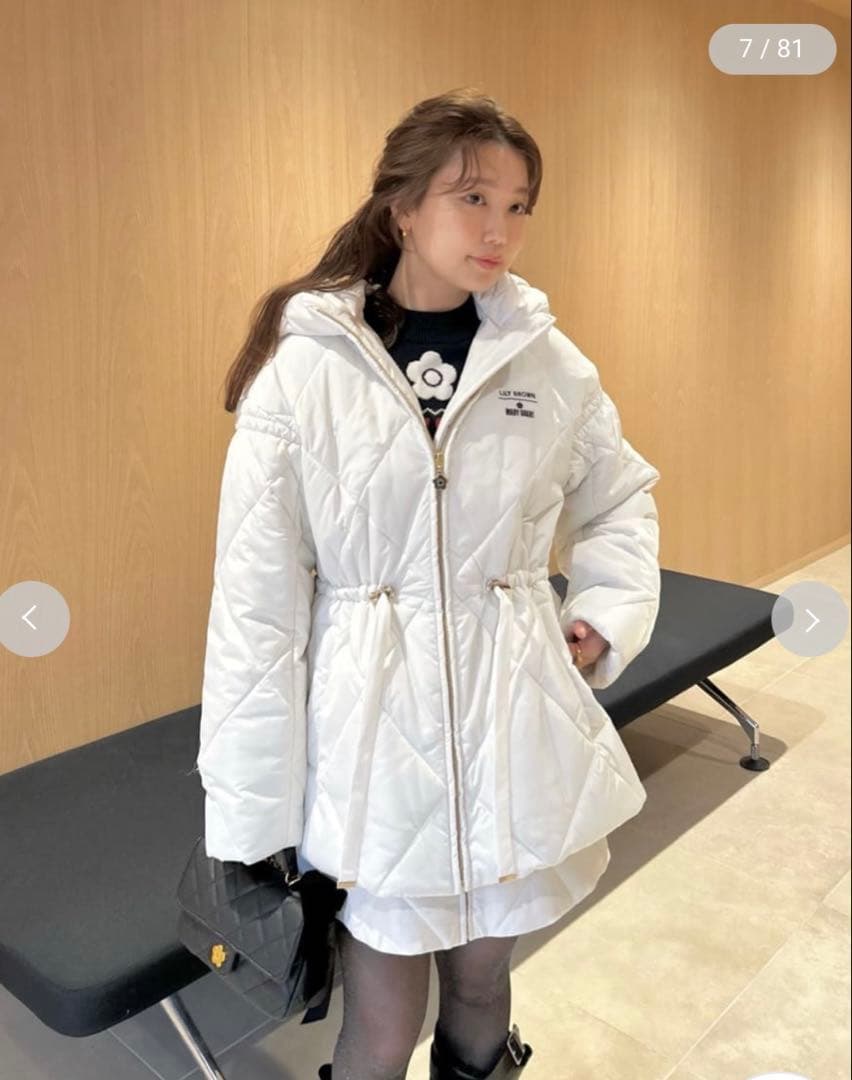 新品未使用MARY QUANT×LILY BROWNクラシカルキルティングコート