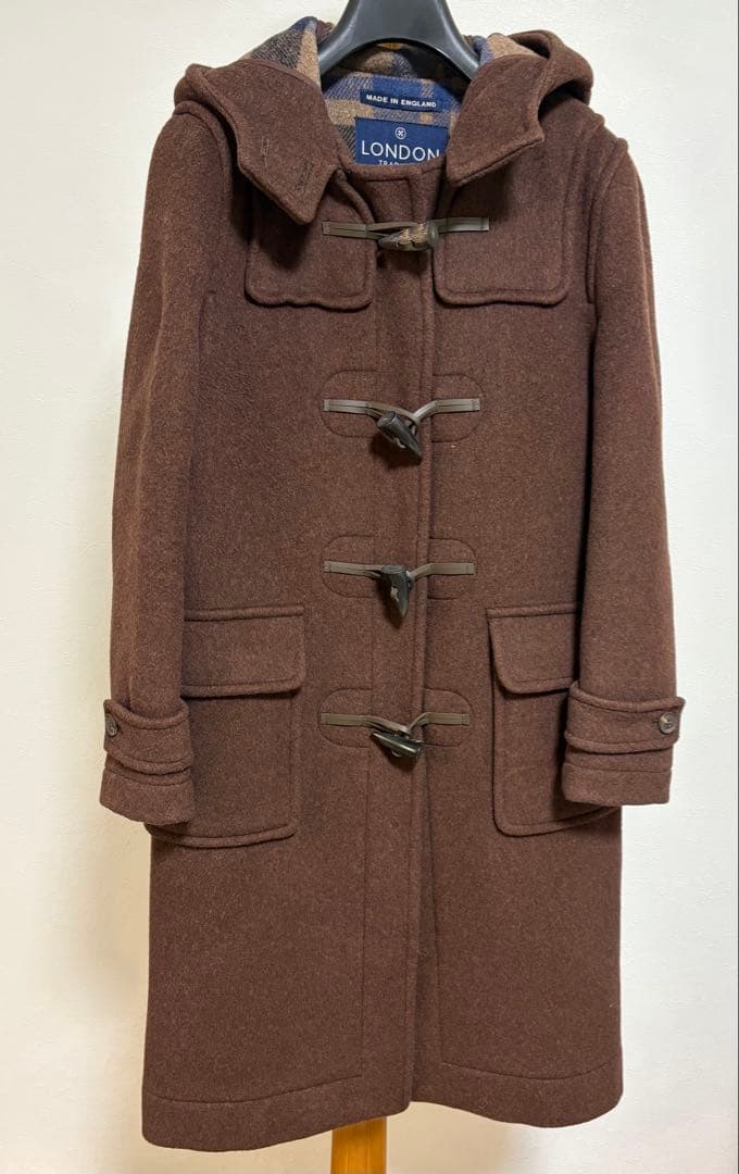 London tradition ダッフルコート　ロング丈　茶系