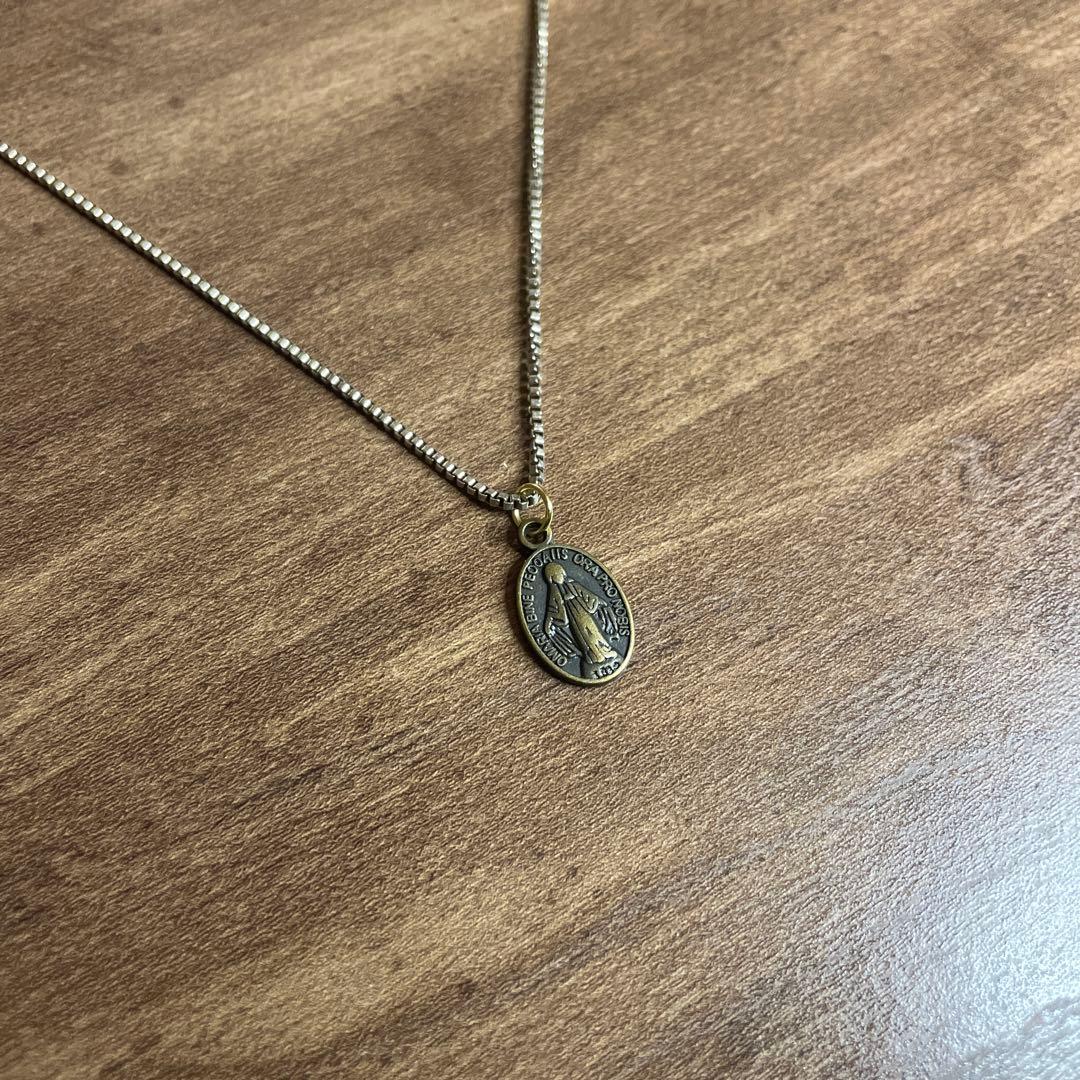 vintage ゴールド メダイ ネックレス sv925 アメカジ 古着 G2