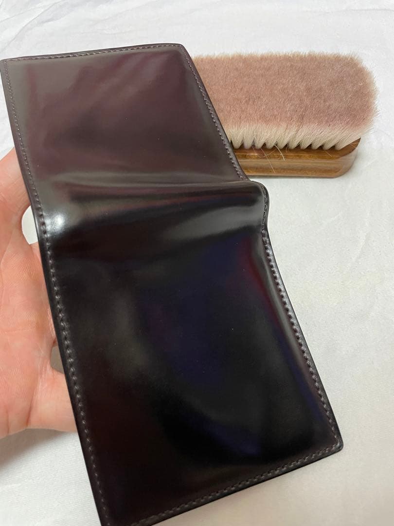 GANZO ガンゾ シェルコードバン2 二つ折り財布 小銭入れ付き