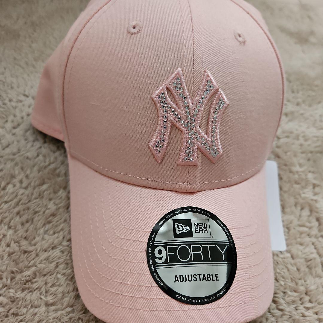 ニューエラ NEW ERA ラインストーン ヤンキース ピンクレモネード