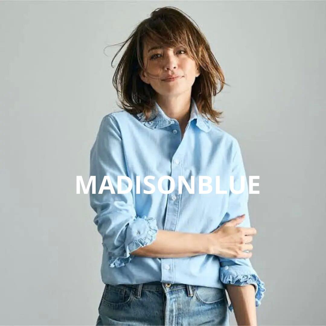 マディソンブルー【HPS別注】ラウンドカラーフリルシャツ シャンブレー