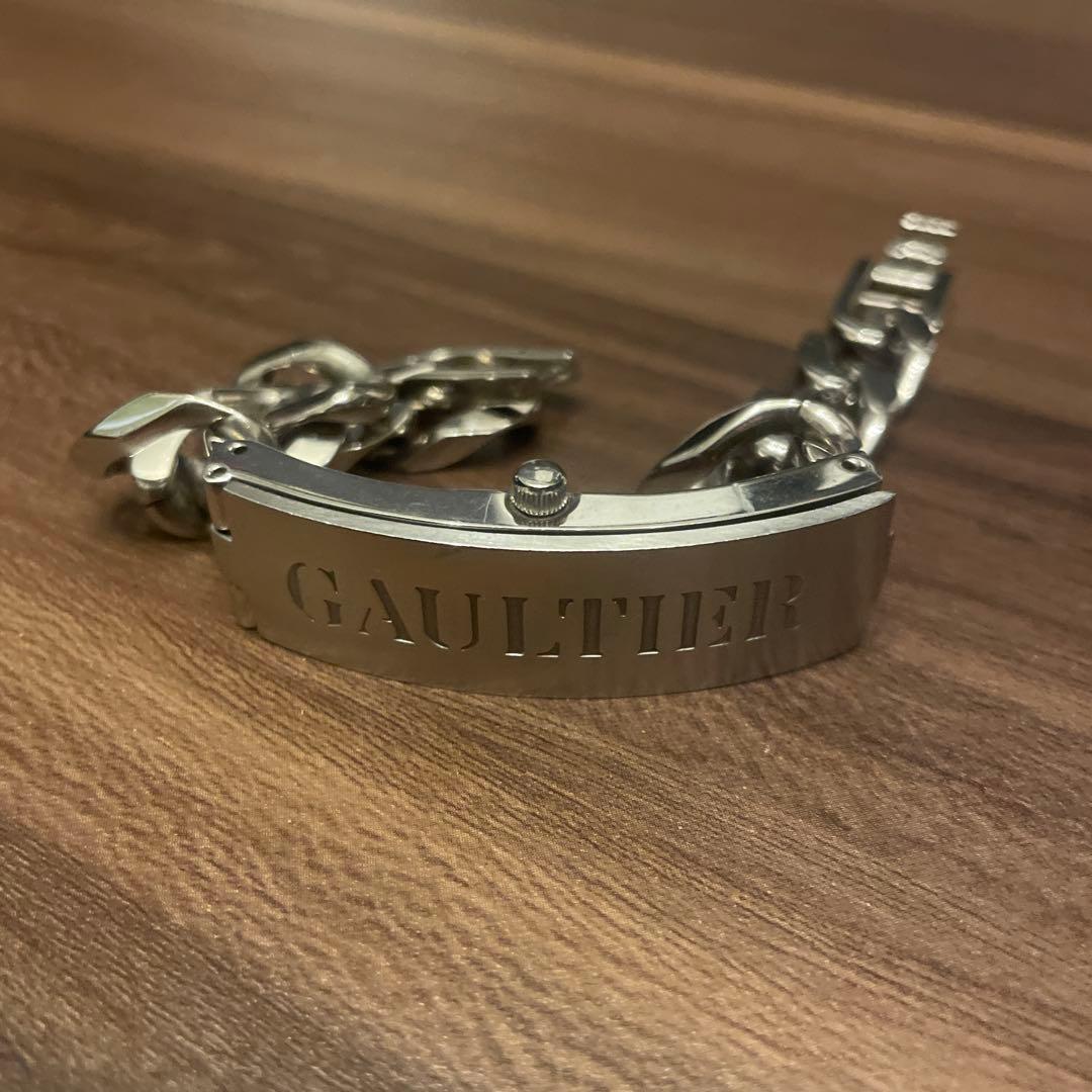 GAULTIER ステンレススチール チェーンブレスレット