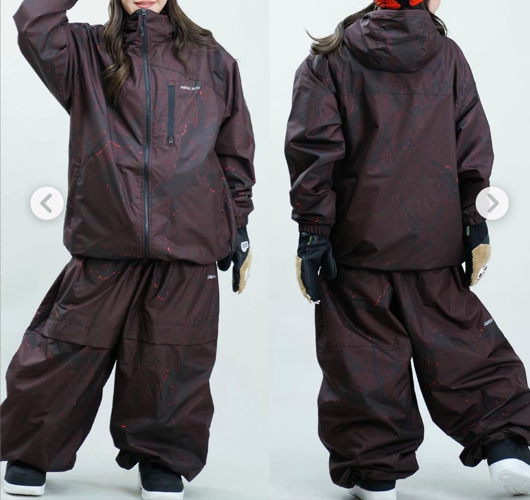 ビーエスラビット BSrabbit スーパーワイドパンツ スノーボードウェア BSRABBIT ビーエスラビット SPIDERWEB SUPER WIDE JOGGER PANTS