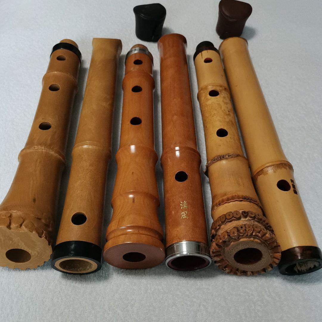 尺八本体 竹製 １本&3D製2本セット