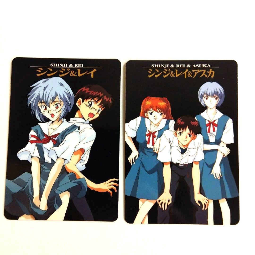 エヴァンゲリオン レイ & アスカ & シンジ のカード2枚セット - メルカリ