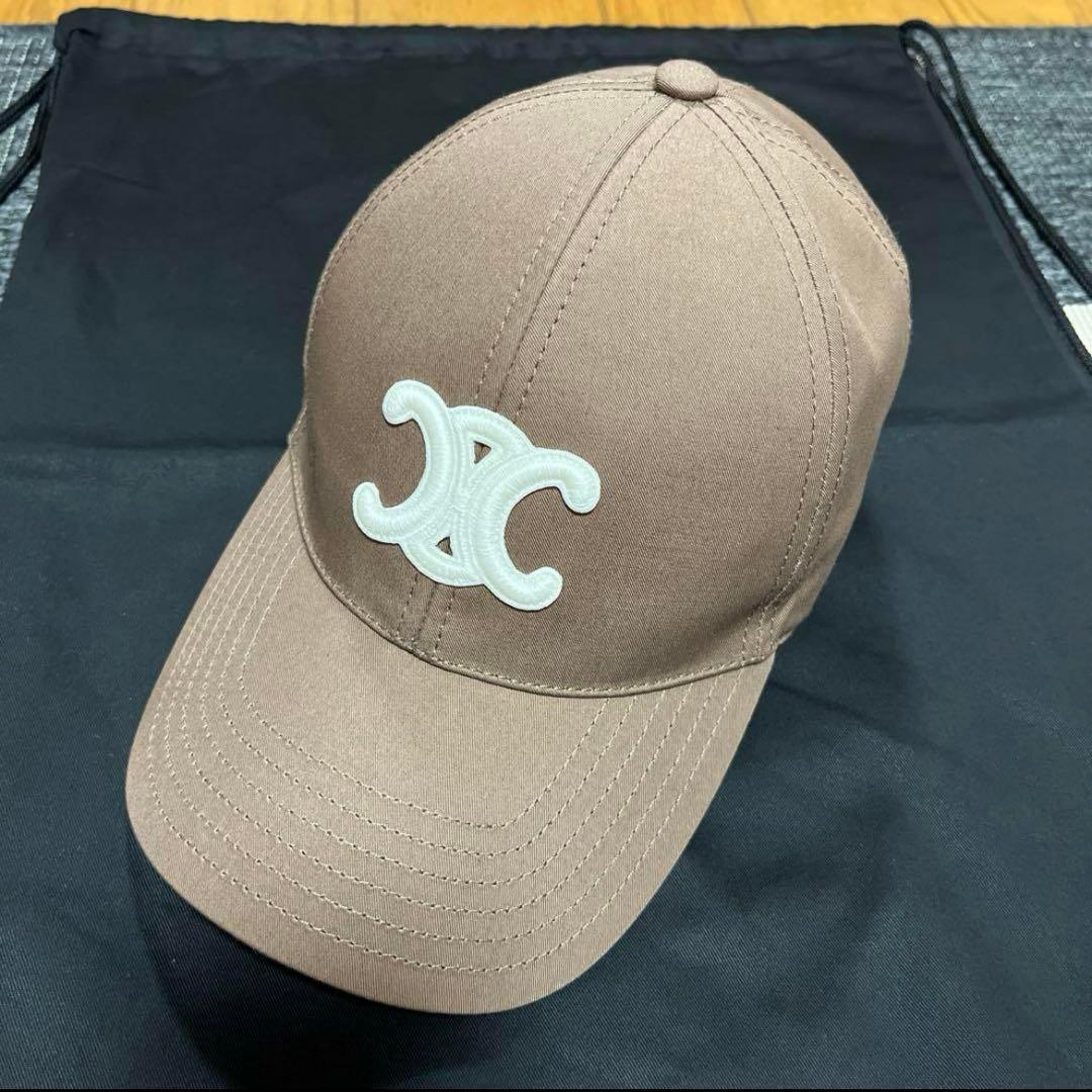 セリーヌ　キャップ　ベージュ　サイズM
