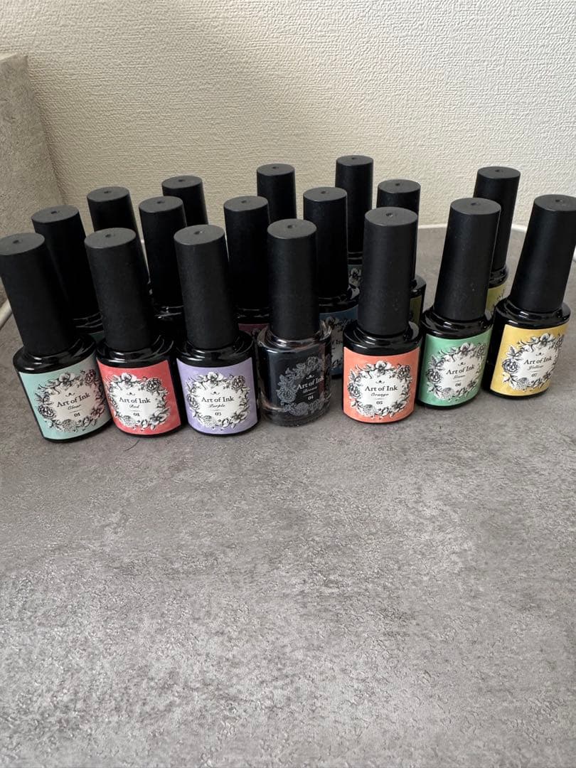 マーブルリキッド ジェルネイル インク 17個セット