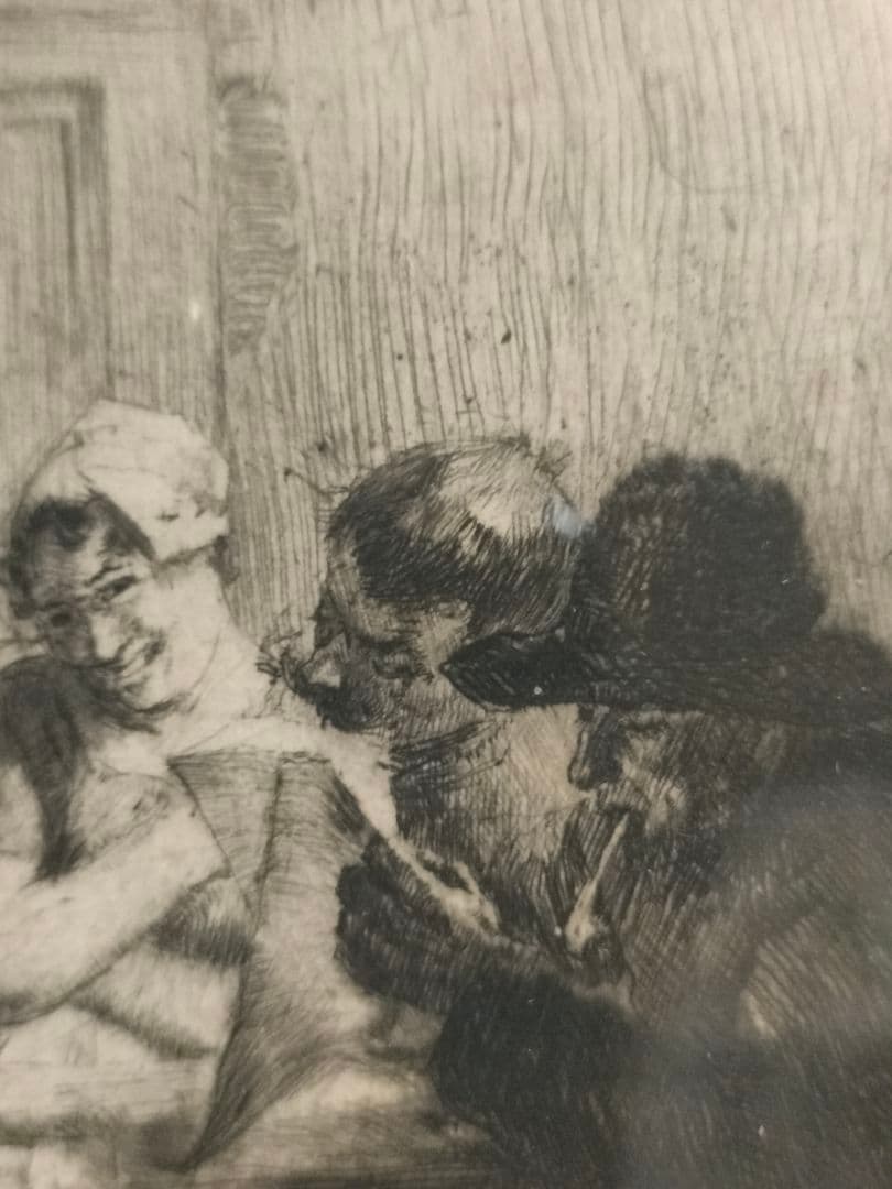 1897年のエッチング フェルディナンド・シュムッツァー作品 直筆サイン