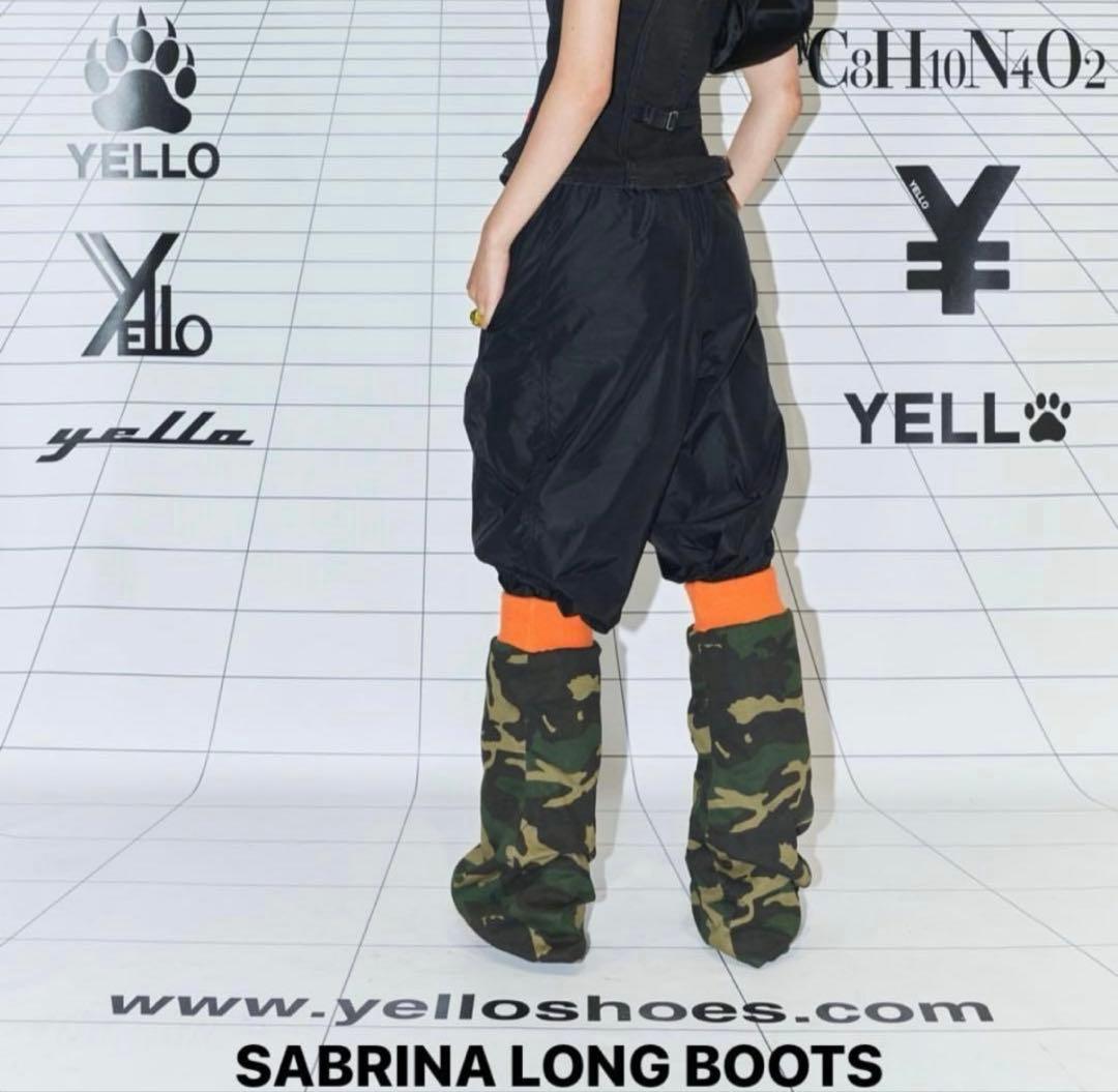 YELLO SABRINA LONG BOOTSM 23.5cm 迷彩ブーツ - メルカリ