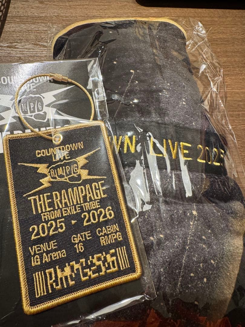 RAMPAGE COUNTDOWN ライブ ワッペンキーホルダー ＆ブランケット