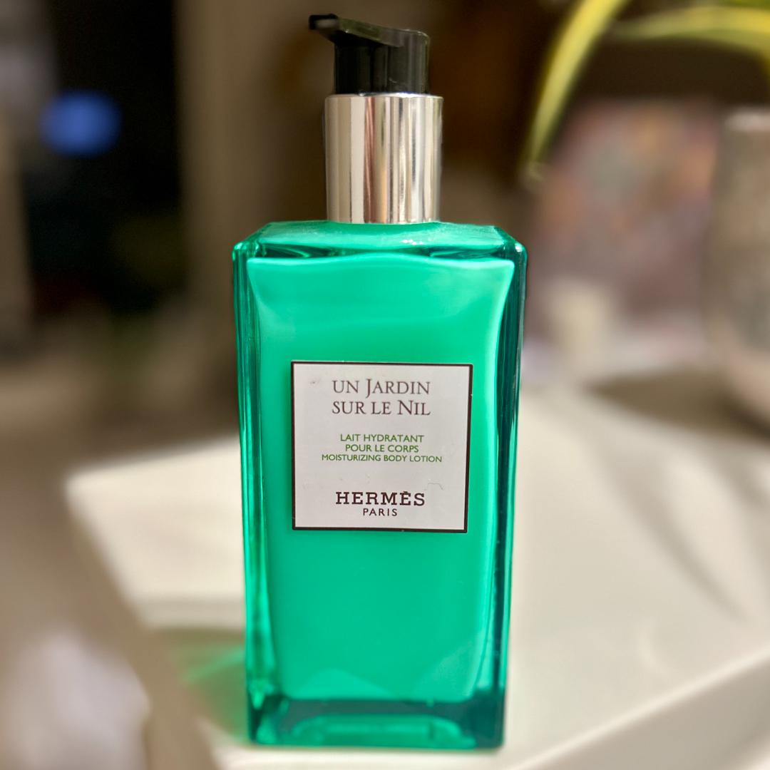 エルメス ナイルの庭 ボディローション ポンプ ガラスボトル 200mL