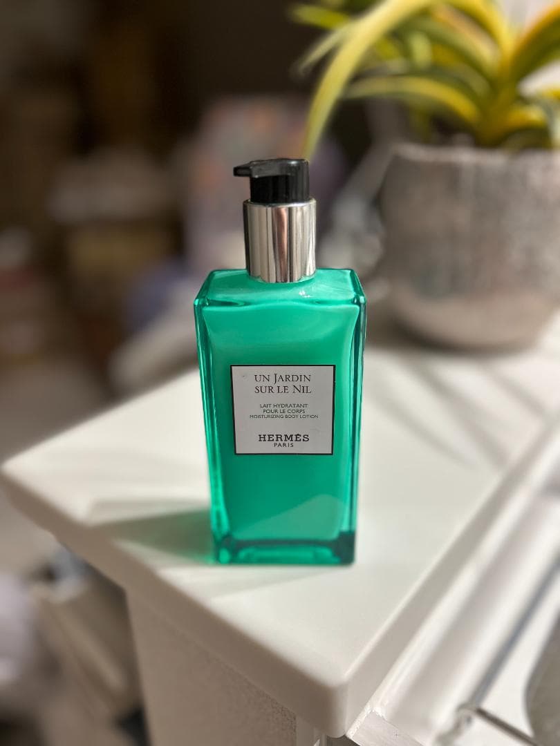 エルメス ナイルの庭 ボディローション ポンプ ガラスボトル 200mL