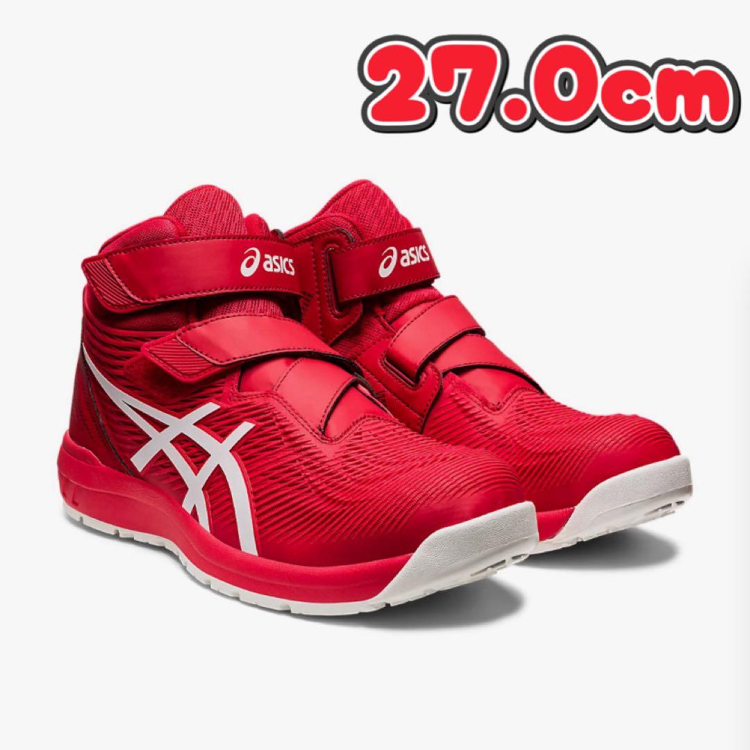 アシックス 安全靴 CP120.600クラシックレッド/ホワイト27.0cm