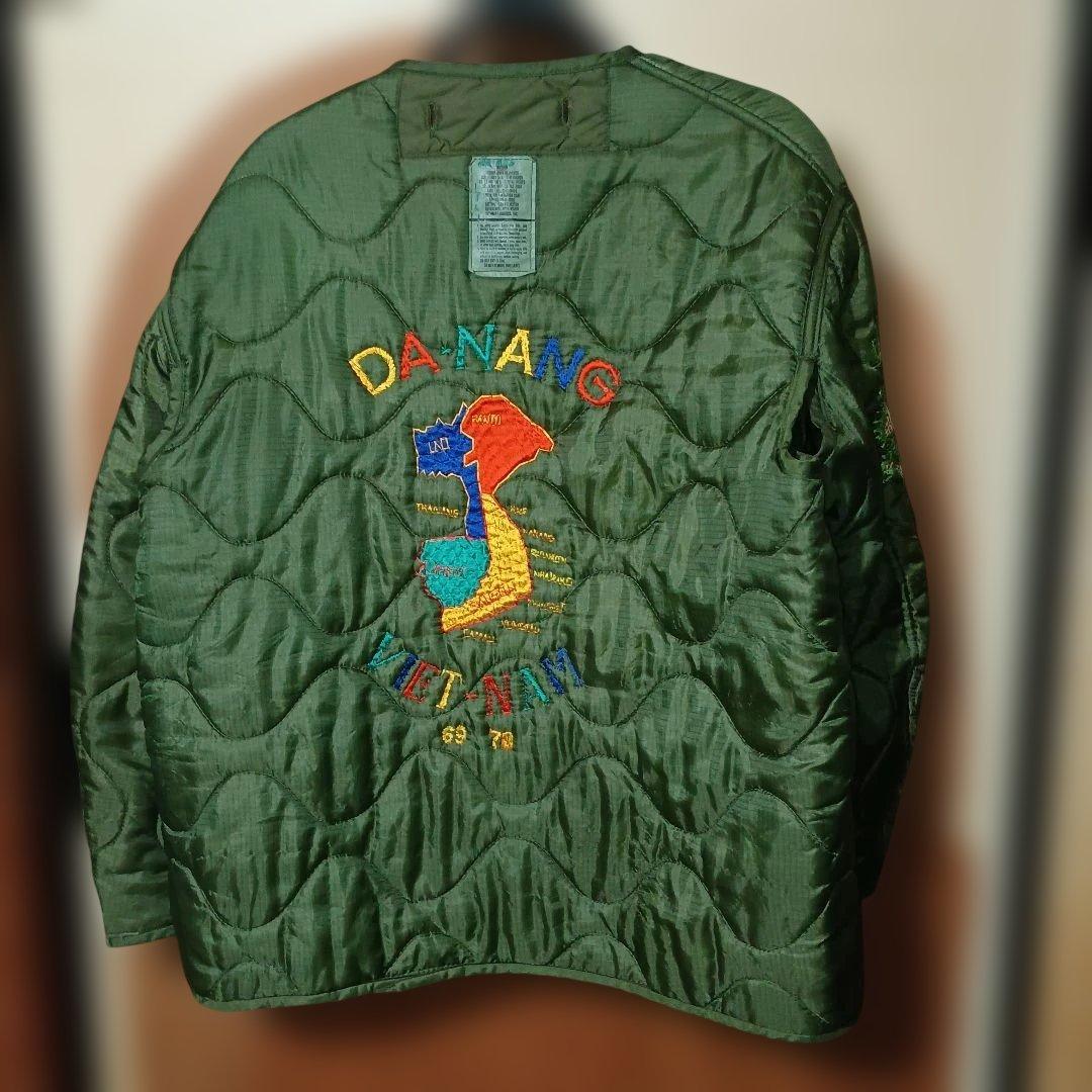 R*i様 ベトジャン　スーベニア　キルティング　ライナー　95年　刺繍 60's 70's ベトナム スーベニアジャケット キルティングポンチョ