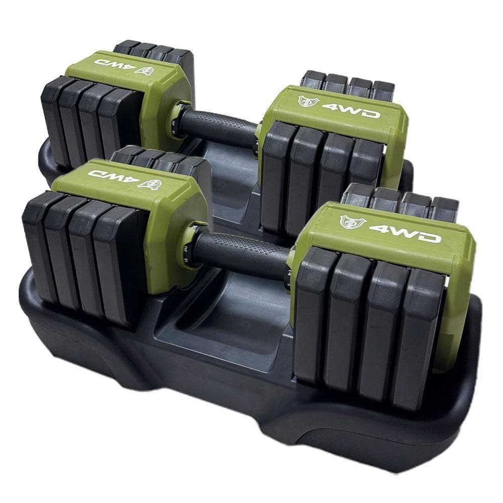 4WD ダンベル 25kg 可変式 筋トレ オリーブ 可変式 K315 - メルカリ