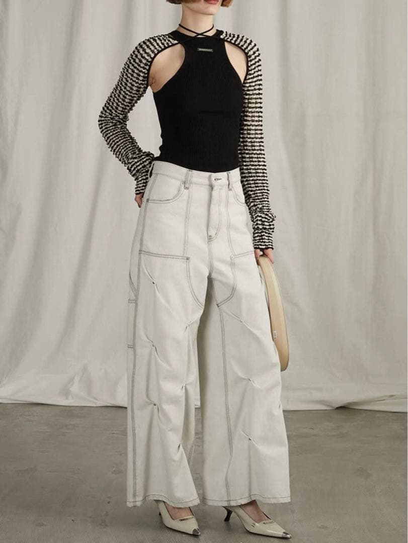 スタッズデニムパンツ / Studs Denim Pants