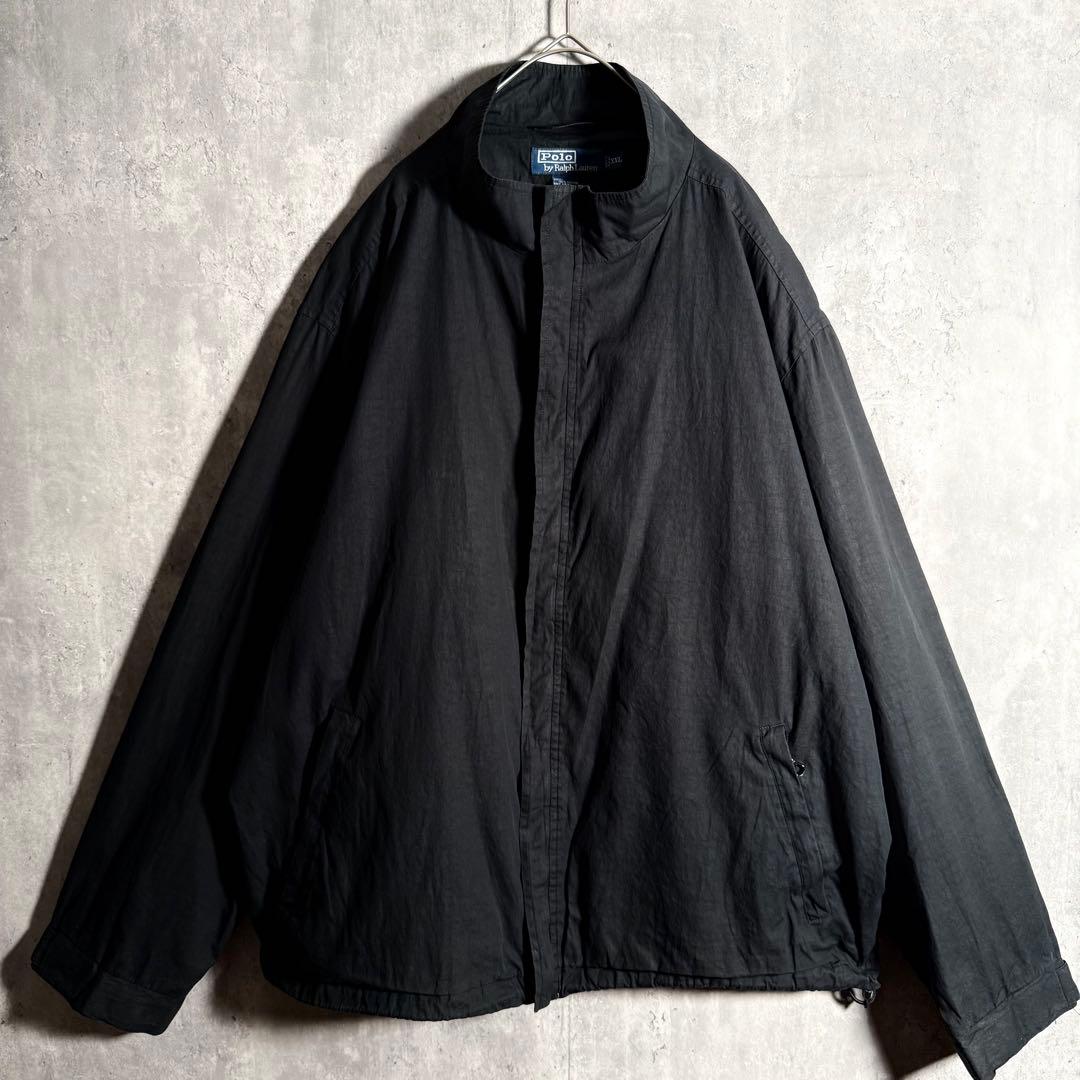 ⭐️希少⭐️ラルフローレン ジップアップブルゾン XXL 90s ririジップ 黒