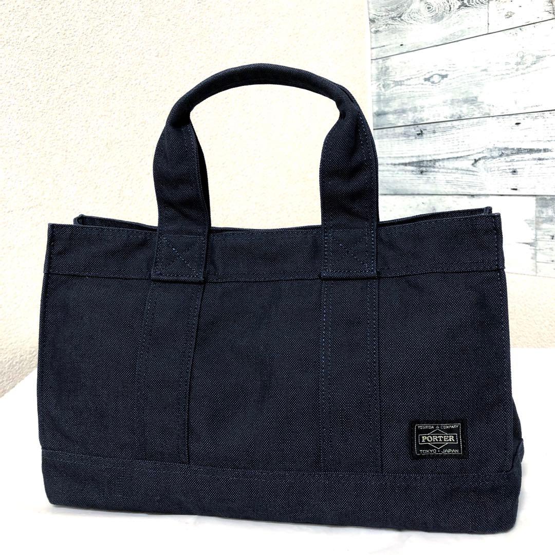 新品同様✨ポータースモーキー トートバッグS ネイビー ハンドバッグ 吉田カバン