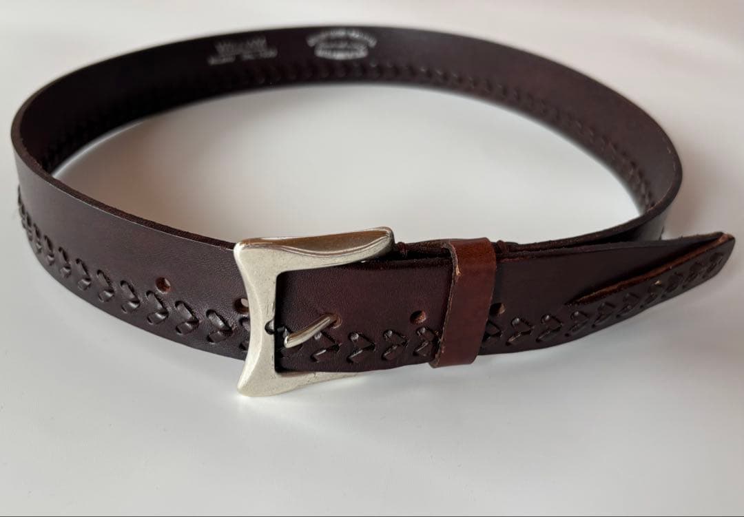 WILLIAM イタリア製 レザーベルト 85 ダークブラウン 楽天市場】【ミラノ老舗】ウイリアム シュリンクレザー ベルト 85