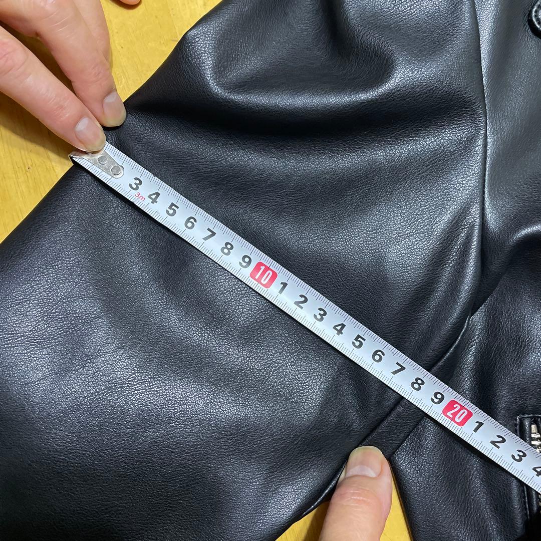 BALMAIN エコレザー ライダースジャケット サイズ50 - メルカリ