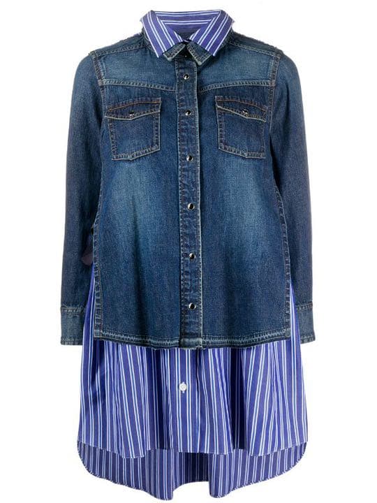 3日までお値下げします！sacai ストライプデニムシャツ