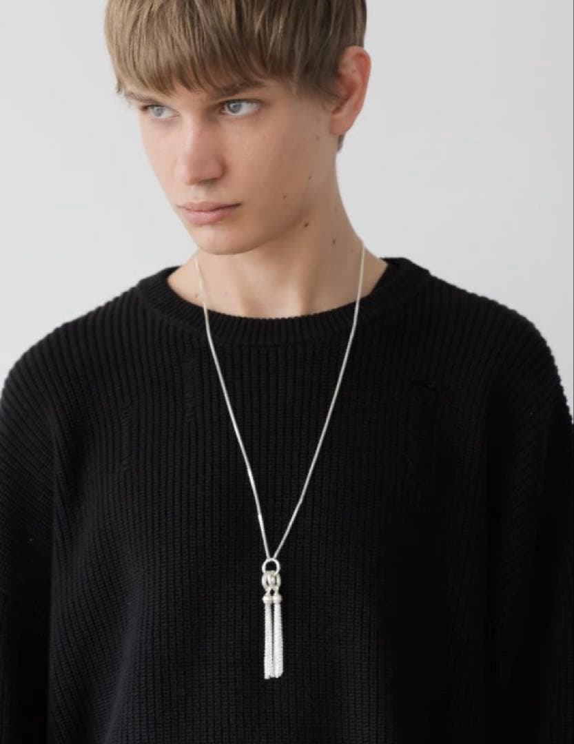 ゆ*う様 OX JEWELRy タッセルシルバーネックレス