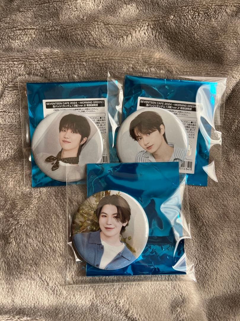 SEVENTEEN カフェ 缶バッジ ジュン ウジ ミンハオ - メルカリ