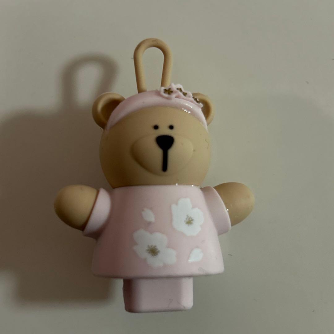 Starbucks スタバべアリスタ 桜 カップキャップ ドリンクホール