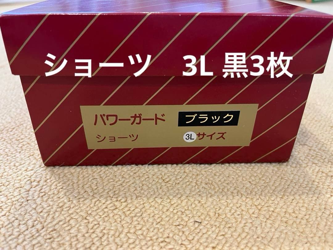 パワーガード　女性ショーツ　3L ブラック　3枚