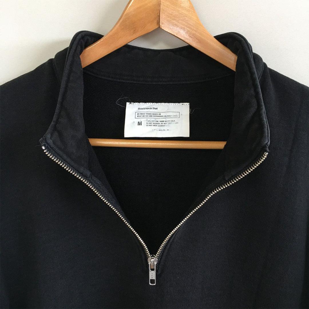 thisisneverthat ネバザ トレーナー スウェット ハーフジップ - メルカリ