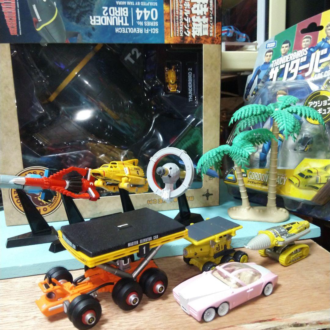 Ｓ★商品Ｎｏ.３２１６★海洋堂他ＴＯＭＩＣＡ特撮サンダーバード主要乗り物１１点