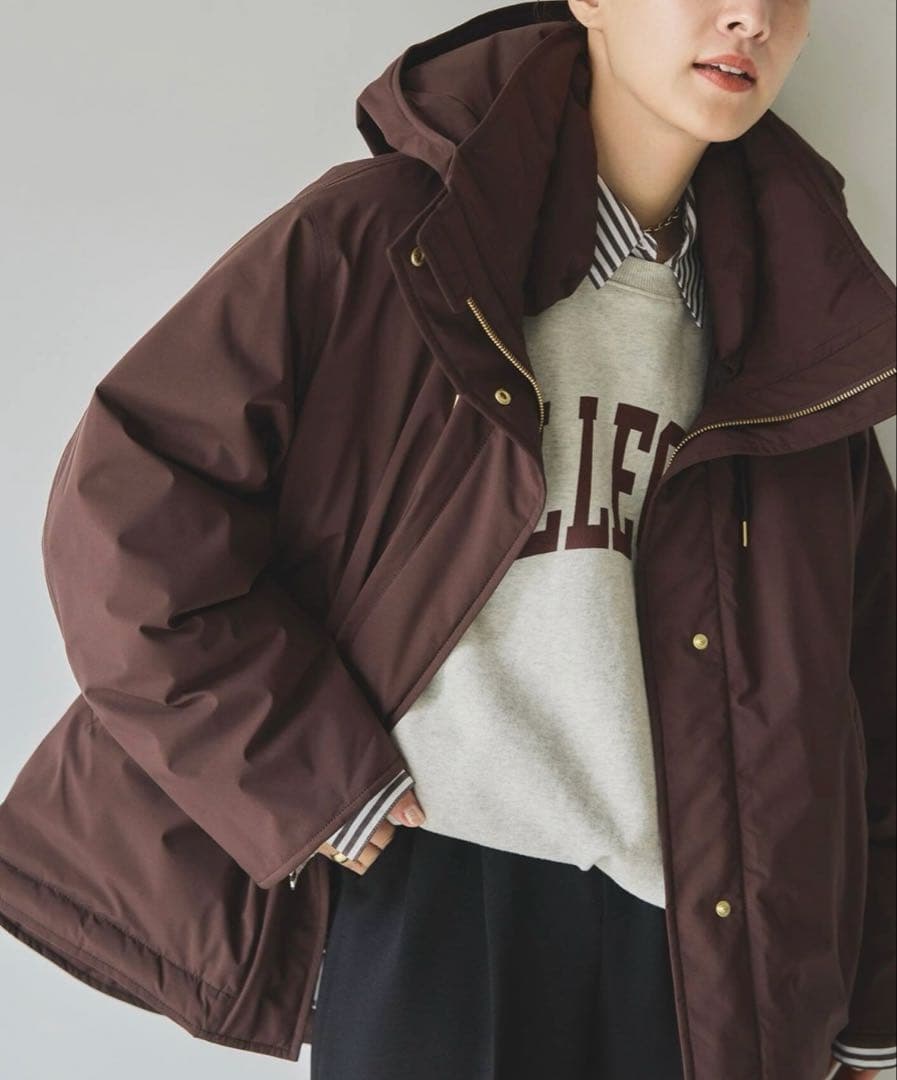 2way撥水ダウンハーフコート