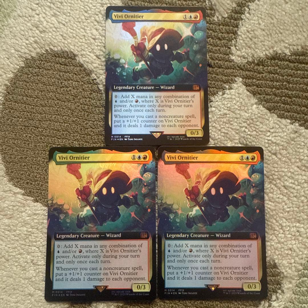 MTG 迷える黒魔道士、ビビ 拡張 Foil 英語版 Bundle 3枚