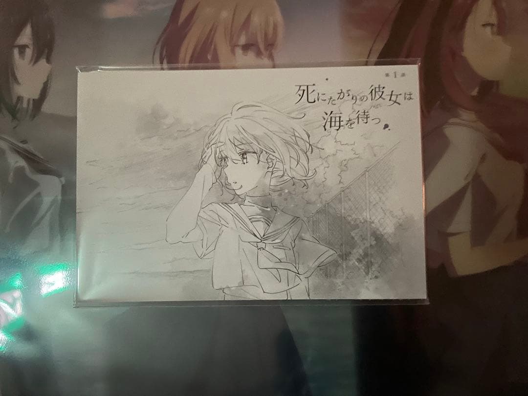 わたたべ 私を喰べたい、ひとでなし 台本イラストポストカード クリア