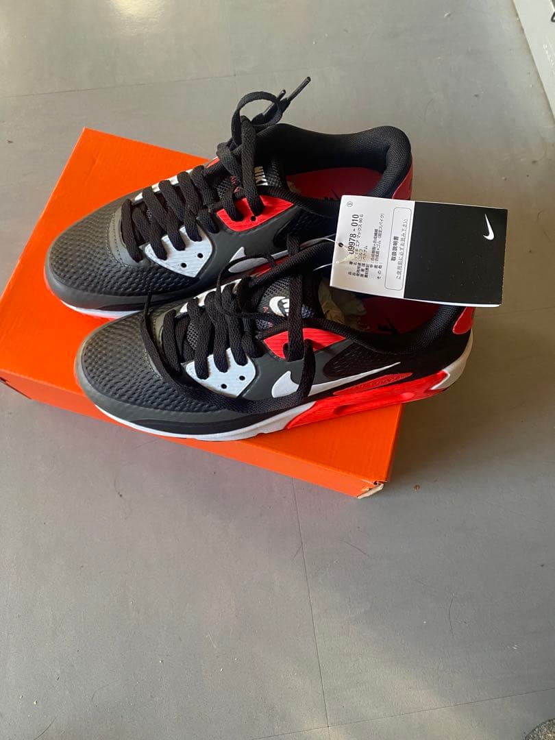 新品未使用Nikeナイキ　 エアマックス　ゴルフシューズ ブラック　23.5cm