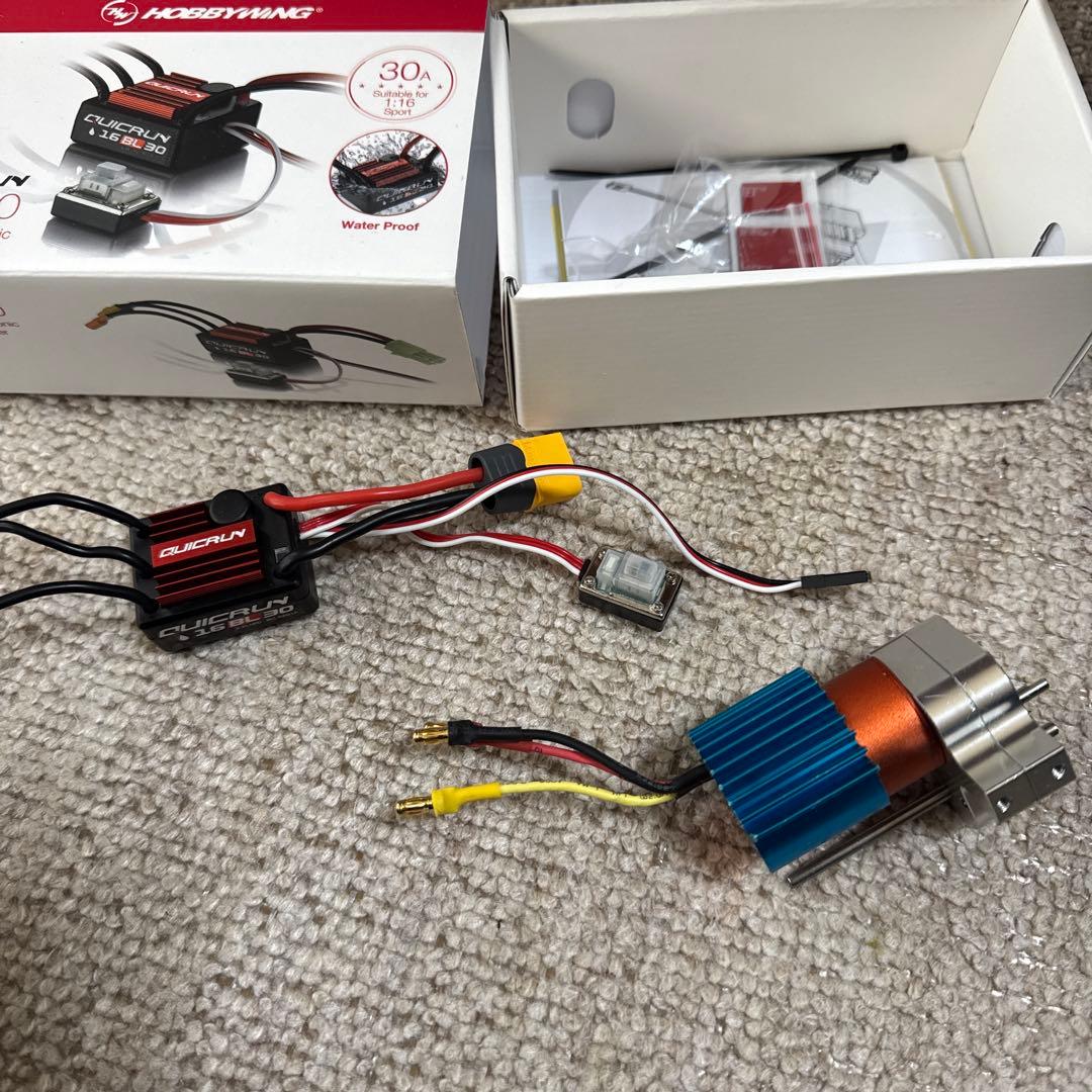 wpl ブラシレスモーターとESC WPL JAPAN ブラシモーター用ESC（ドラッグブレーキ機能付き スロー