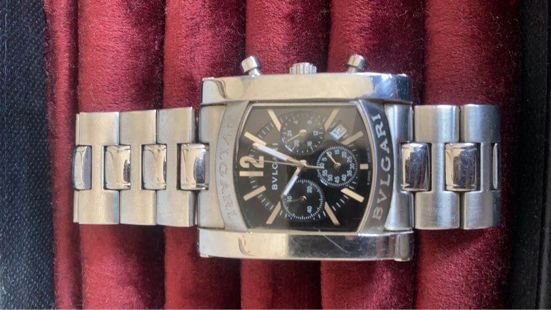 さ*)様 BVLGARI クロノグラフ 腕時計 ブラック