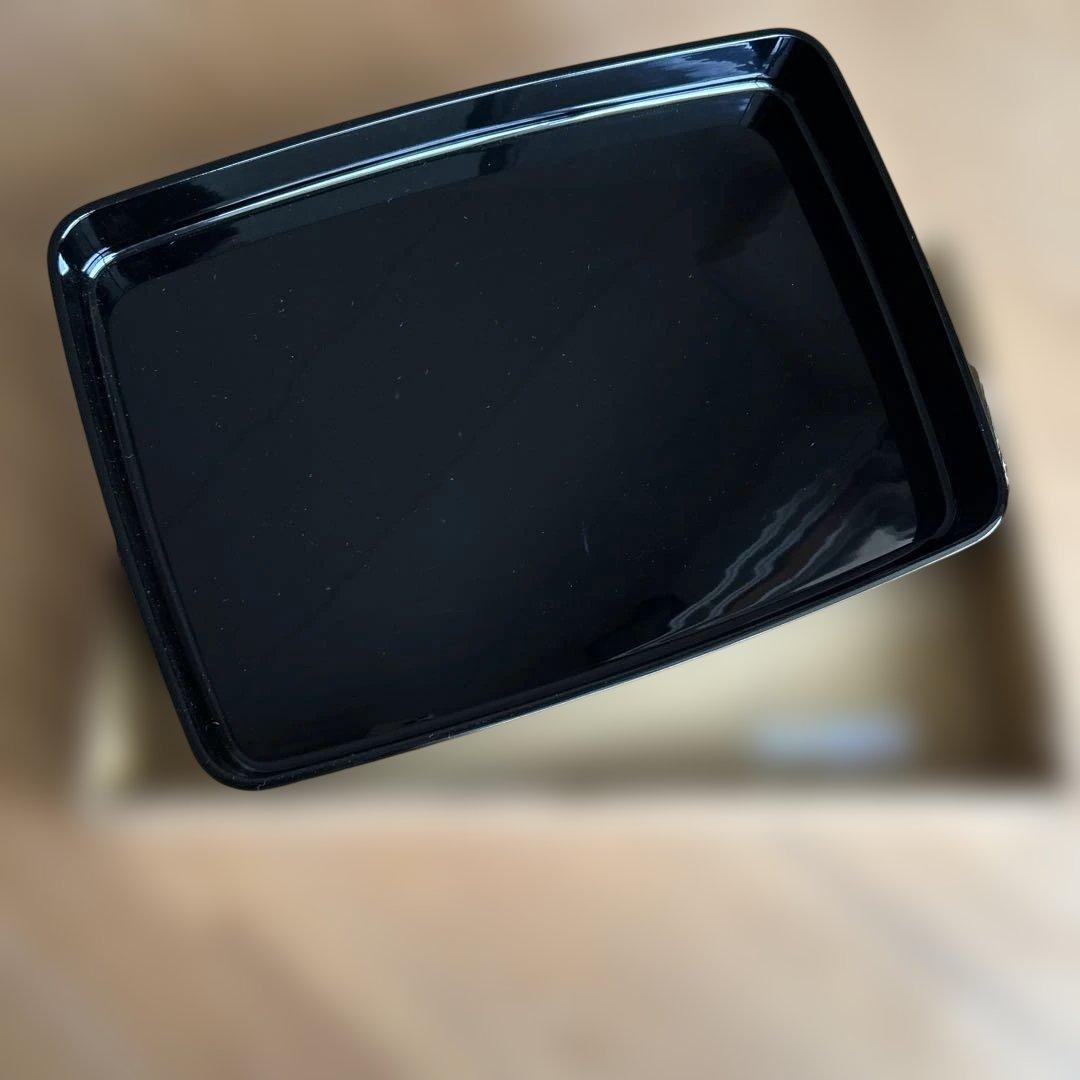 漆塗り黒盆 24500