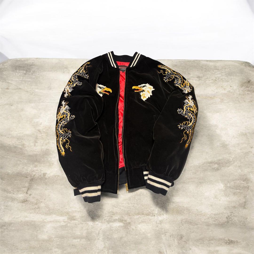 JJJ スカジャン　アメカジ　鷲　ドラゴン　別珍 キルティング JJJ スカジャン アメカジ 鷲 ドラゴン 別珍 キルティング - メルカリ