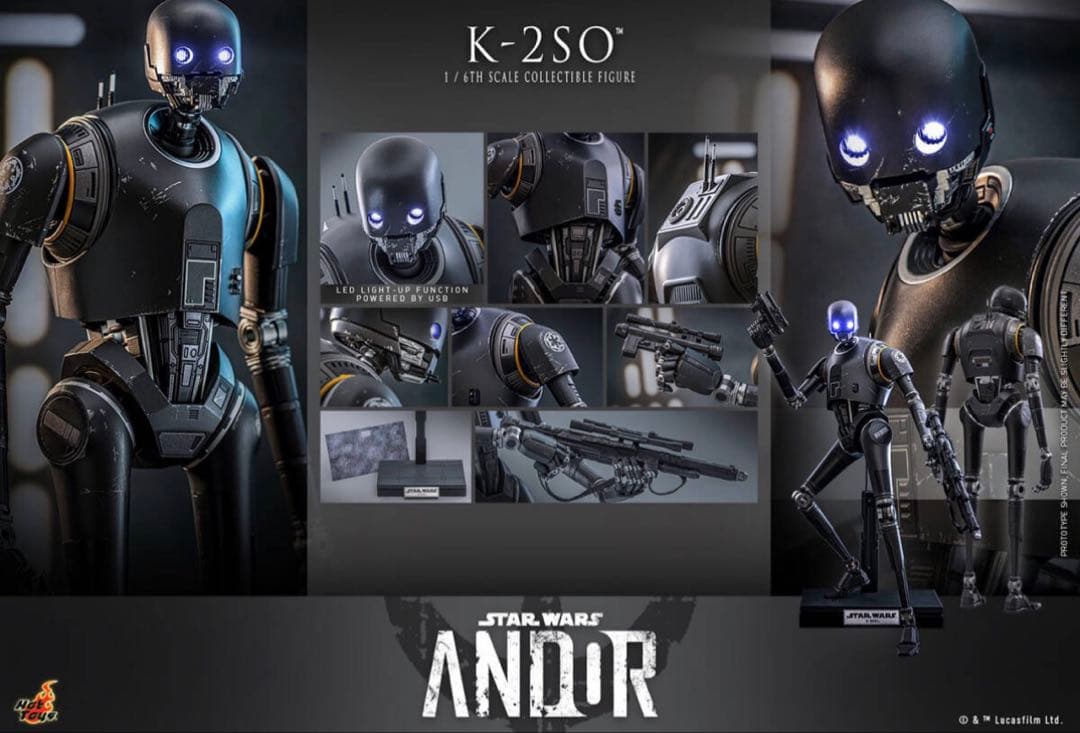 最安値新品ホットトイズスターウォーズ キャシアンアンドーK-2SO TMS156