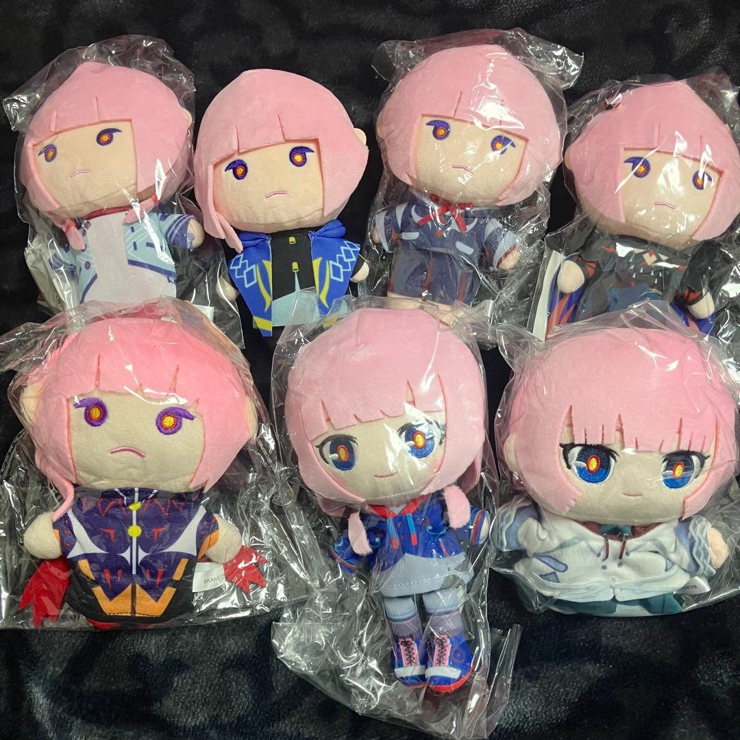 花譜 ぬいぐるみ7個セット 神椿 V.W.P V.W.P】おすわりボールチェーンマスコットセット KAMITSUBAKI FILM