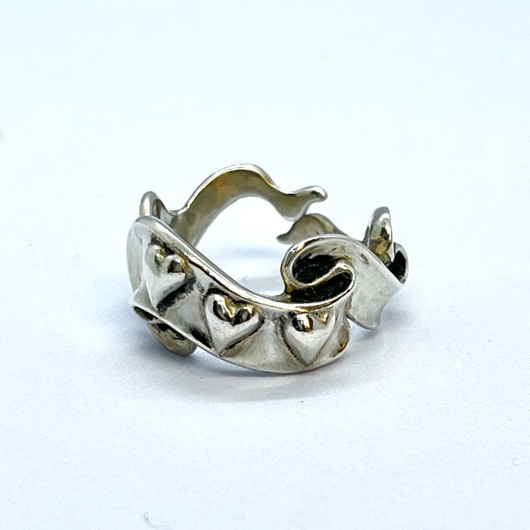 RAT RACE r.l.d シルバー925 リボン×ハート デザイン リング