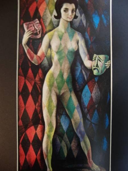 GARCIA LLAMAS（グラシア　ラマス）、面、希少な額装用大判画集画