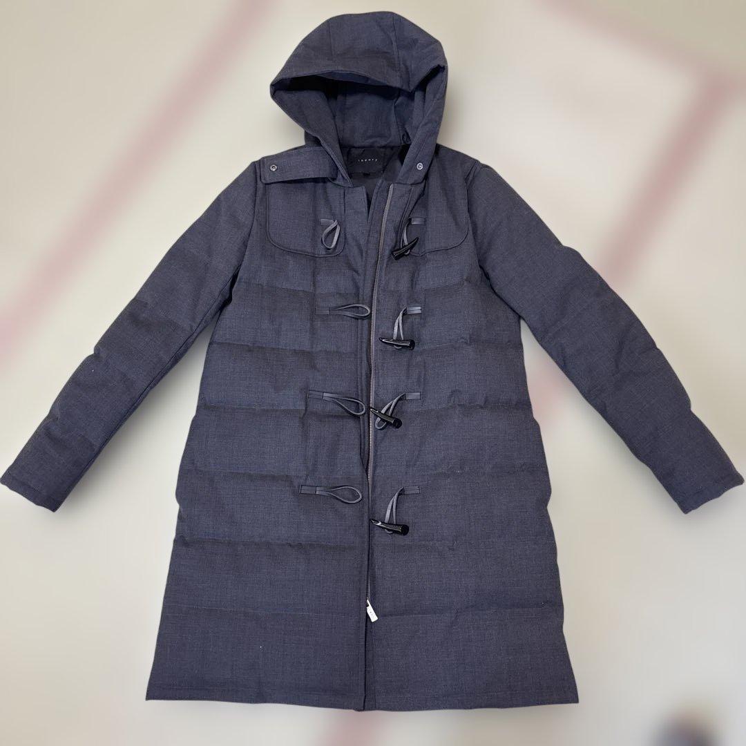 お値下げ　theory グレー ダッフルコート Mサイズ表記　日本サイズＬ